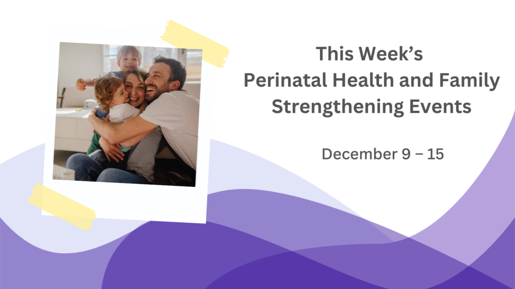 Upcoming events this week